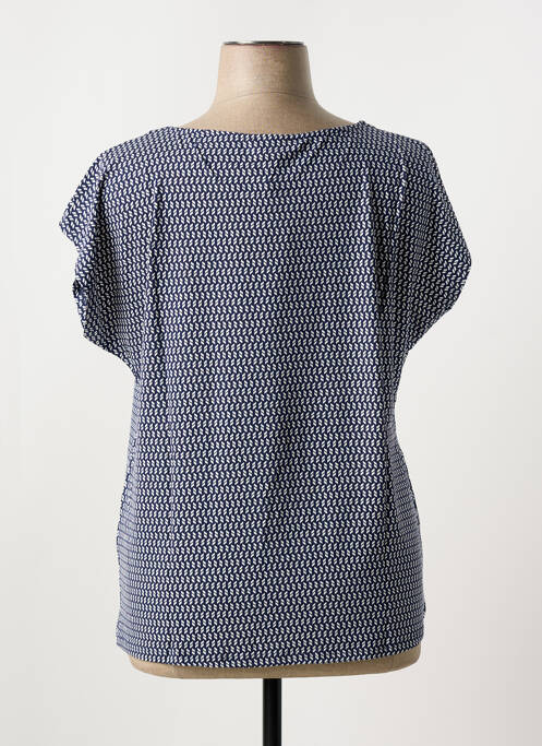 Blouse manches courtes manches courtes bleu SHEEGO femme