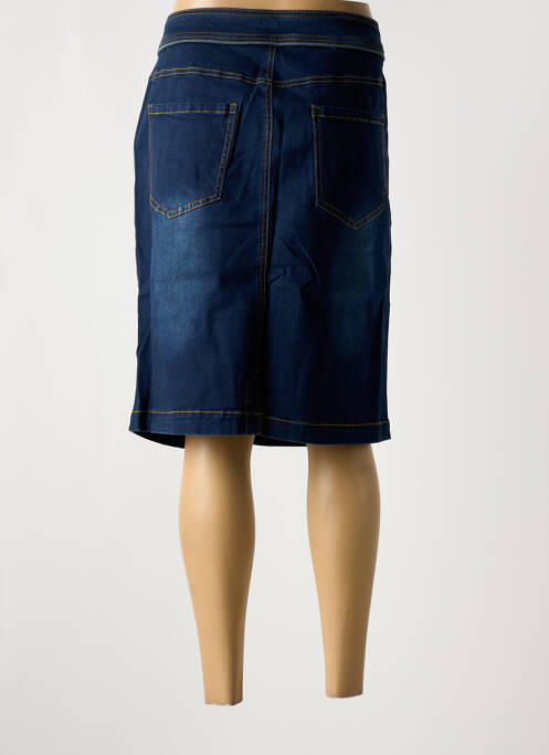 Jupe mi-longue bleu SHEEGO femme
