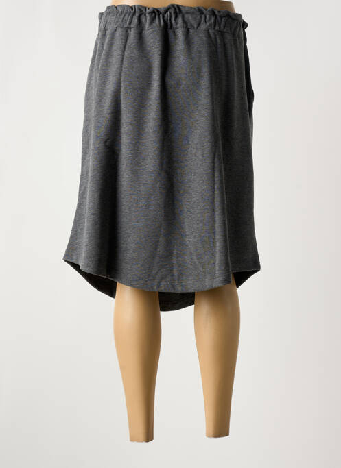 Jupe mi-longue coupe droite gris SHEEGO femme