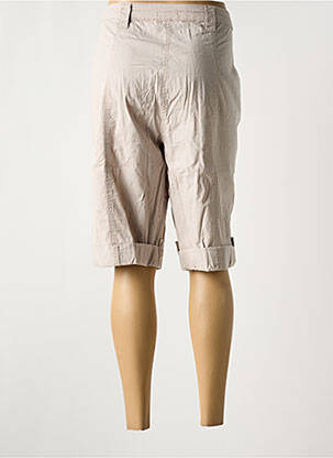 Bermuda coupe droite taille normale beige SHEEGO femme