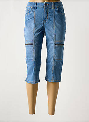 Pantacourt bleu SHEEGO pour femme