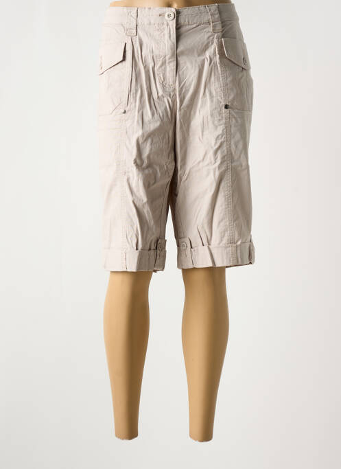 Bermuda beige SHEEGO pour femme
