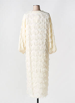 Manteau long coupe cintrée sans capuche beige MY QUEEN femme