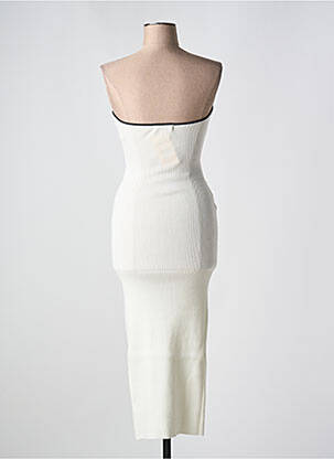 Robe mi-longue sans manche sans manche blanc COPPEROSE femme