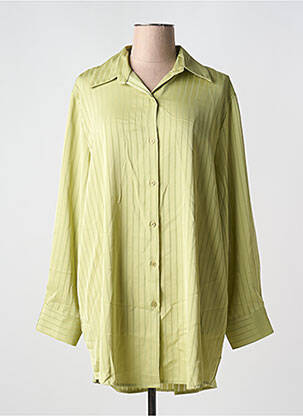 Chemisier coupe fluide manches longues vert WHITE ICY femme