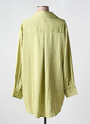 Chemisier coupe fluide manches longues vert WHITE ICY femme