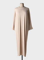 Robe mi-longue beige TENDANCE UNIQUE pour femme seconde vue