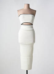 Robe mi-longue blanc COPPEROSE pour femme seconde vue