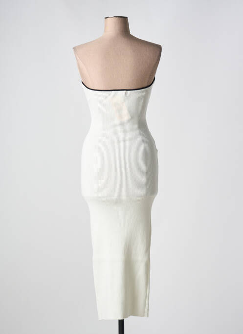 Robe mi-longue sans manche sans manche blanc COPPEROSE femme