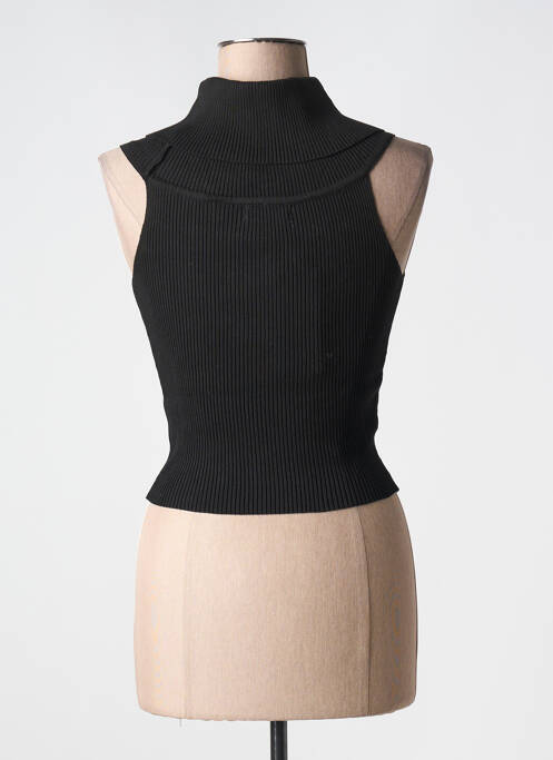 Pull col roulé noir FEELOOK pour femme