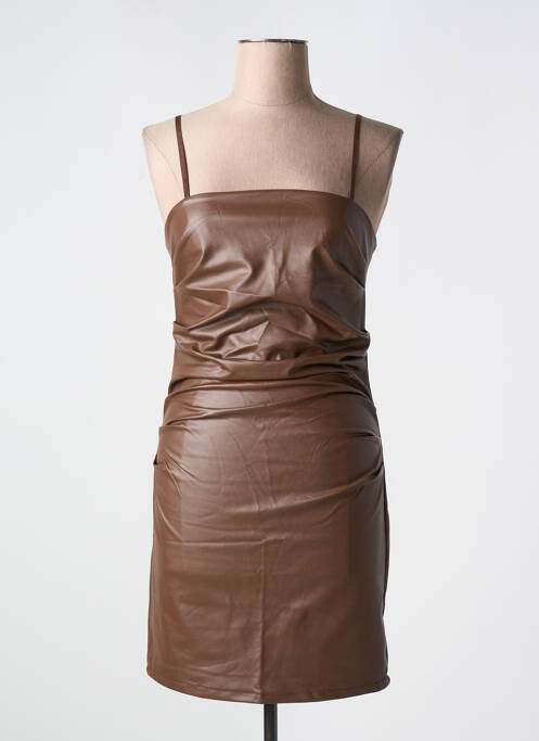 Robe courte marron COPPEROSE pour femme
