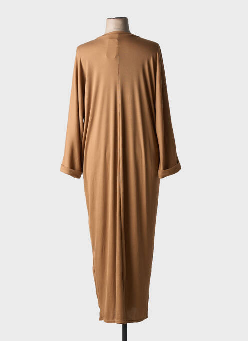 Robe mi-longue marron TENDANCE UNIQUE femme