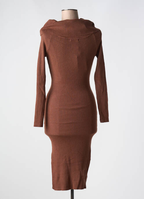Robe pull marron ROSY DAYS pour femme
