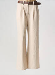 Pantalon droit beige NEW COLLECTION pour femme seconde vue