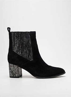 Bottines/boots nubuck talon de 4 à 6cm noir ILARIO FERUCCI femme