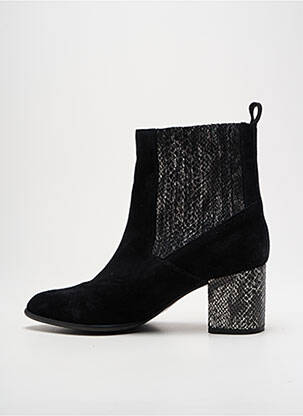 Bottines/boots nubuck talon de 4 à 6cm noir ILARIO FERUCCI femme
