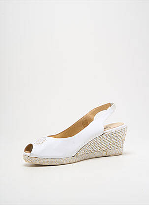 Sandales/nu pieds talon compensé talon de 4 à 6cm blanc TONI PONS femme