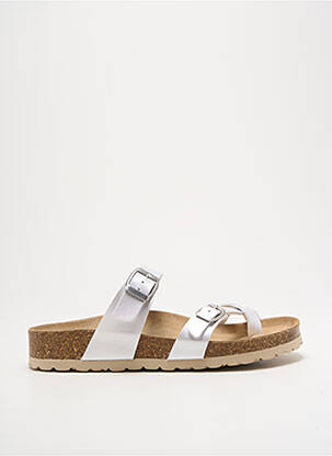 Tongs argent TAKEME pour femme