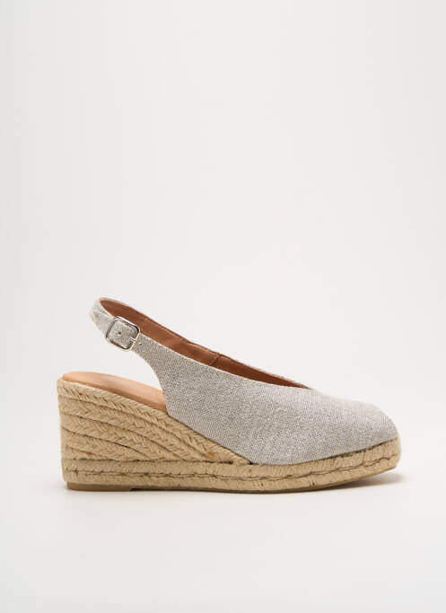Espadrilles argent MIMAO pour femme
