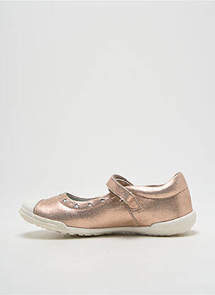 Ballerines matière lisse bout rond or MOD8 fille
