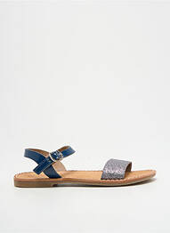 Sandales/nu pieds tissage tissage pailleté chiquet bleu L'ATELIER TROPÉZIEN fille