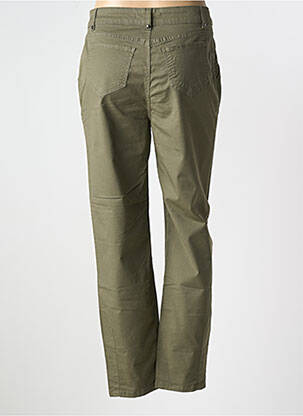 Pantalon droit stretch taille normale vert LAUREN VIDAL femme