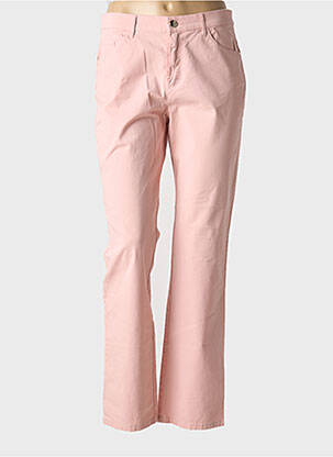 Pantalon droit stretch taille normale rose DIANA GALLESI femme