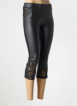 Pantacourt stretch taille normale noir ELISA CAVALETTI femme
