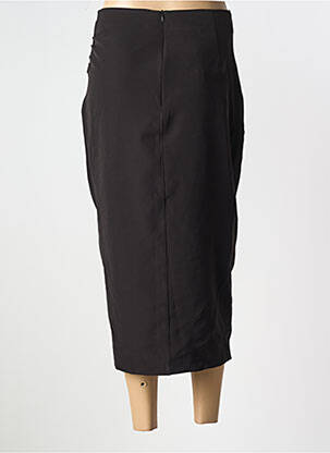 Jupe longue fermeture zippée au dos noir ACCESS FASHION femme
