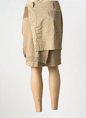 Jupe mi-longue doublure textile marron ELISA CAVALETTI femme