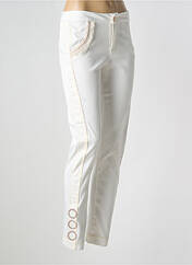 Pantalon slim blanc ELISA CAVALETTI pour femme seconde vue