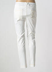 Pantalon slim blanc ELISA CAVALETTI pour femme seconde vue