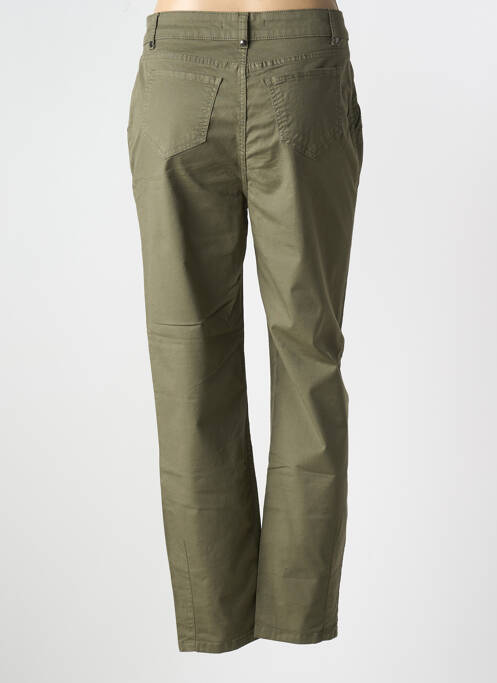 Pantalon droit stretch taille normale vert LAUREN VIDAL femme