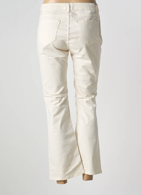 Pantalon 7/8 stretch taille normale beige LAUREN VIDAL femme