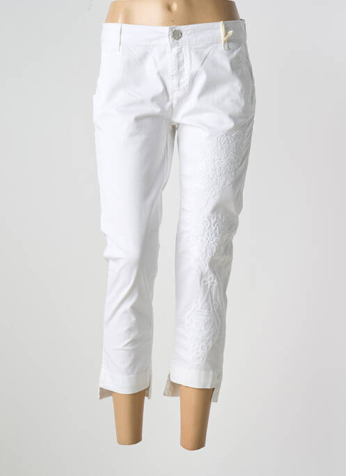 Pantalon 7/8 blanc ELISA CAVALETTI pour femme