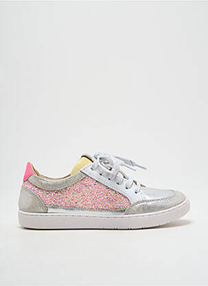 Baskets semelle amovible bout rond rose SHOO POM fille