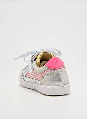 Baskets semelle amovible bout rond rose SHOO POM fille
