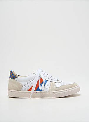 Baskets tissage satiné bout rond beige TEN IS garcon