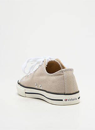 Baskets bout rond bout rond beige VICTORIA enfant