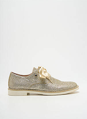 Derbies bout rond talon bas or MORELLI fille