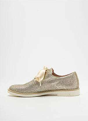 Derbies bout rond talon bas or MORELLI fille