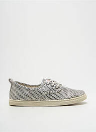 Baskets tissage satiné bout rond or PALLADIUM fille