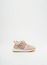 Baskets matière lisse bout rond rose STONES AND BONES fille