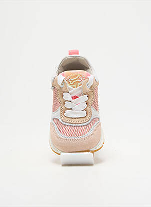 Baskets matière lisse bout rond rose STONES AND BONES fille