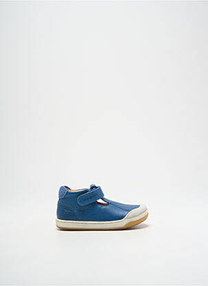 Bottillons fermeture scratch bout rond bleu SHOO POM garcon