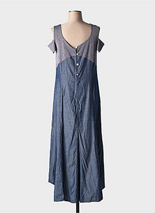 Robe longue manches courtes manches courtes bleu ELISA CAVALETTI femme