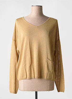 Pull col v manches longues or ZILCH femme