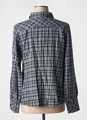 Chemisier coupe cintrée manches longues bleu FUEGO WOMAN femme
