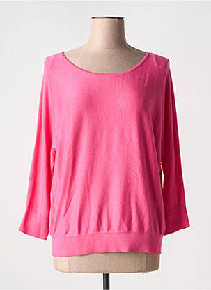Pull col rond manches longues rose ZILCH femme