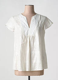 Blouse manches courtes manches courtes blanc DIANA GALLESI femme